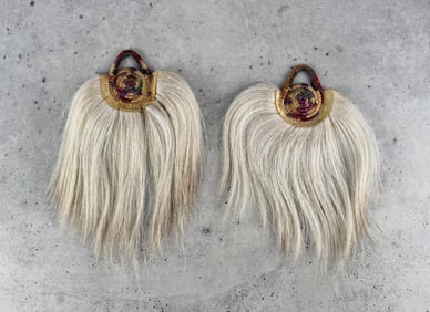 Alaskan Inuit Yupik Eskimo Woven Dance Fans