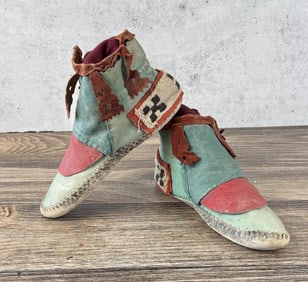 Antique Hopi Pueblo Moccasins
