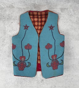 Plateau Yakima Native American Indian Beaded Vest