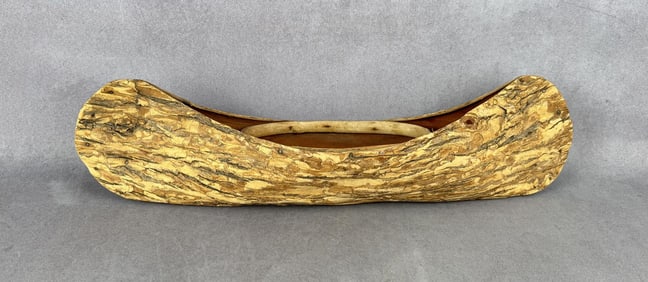 Native American Indian Elm Bark Canoe