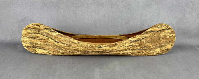 Native American Indian Elm Bark Canoe