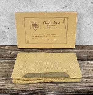 Chimayo Native American Indian Purse: In original box. 5 3/4" by 9 1/2"