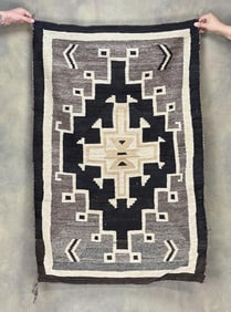 Navajo Indian Two Grey Hills Rug