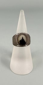 Montana Sterling Silver Picture Agate Ring
