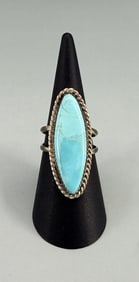 Navajo Sterling Silver Turquoise Ring