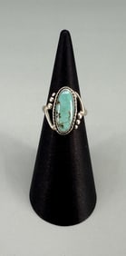 Navajo Sterling Silver Turquoise Ring