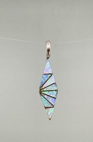 Falcon Trading Sterling Silver Opal Pendant