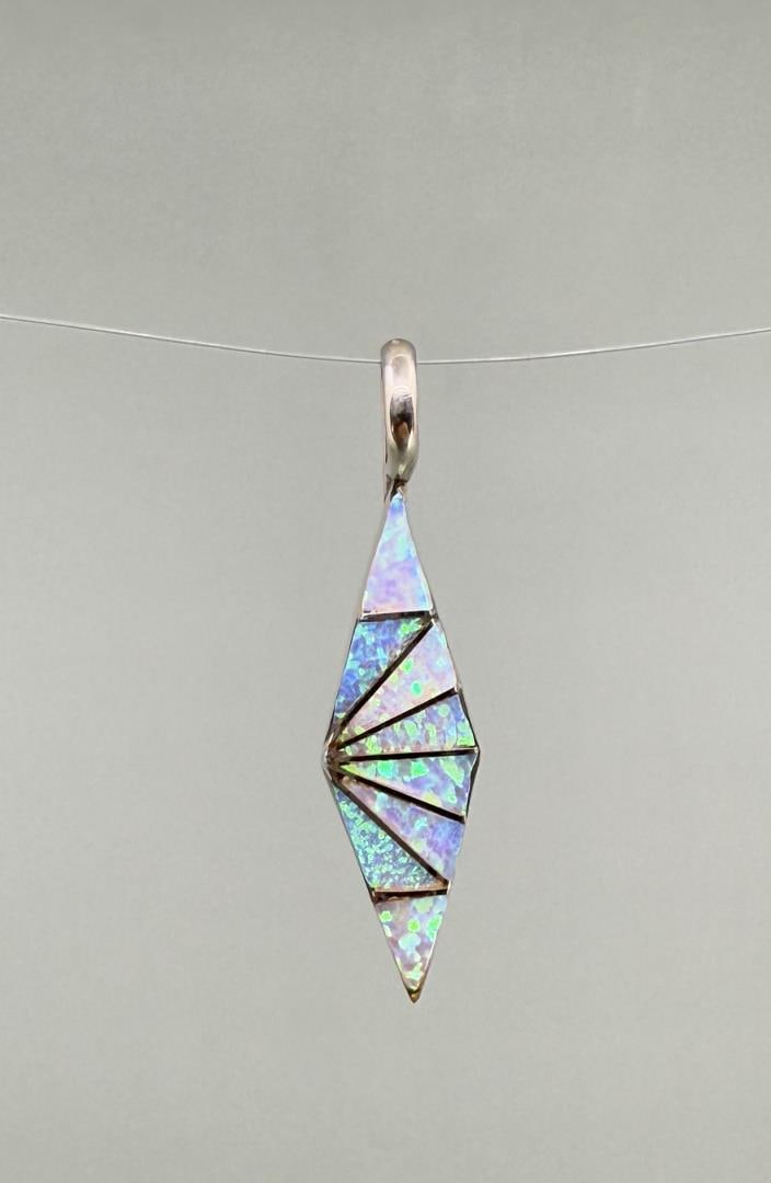 Falcon Trading Sterling Silver Opal Pendant (1 of 4)