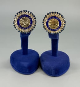 State of Montana Seal Rhinestone Brooches