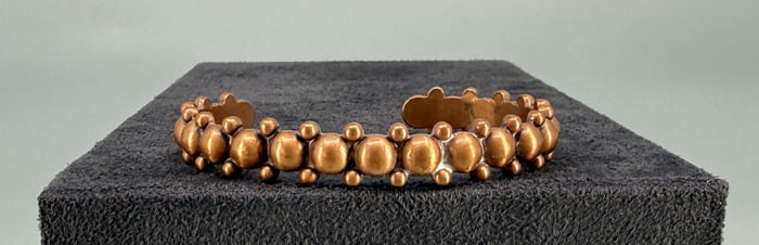 Navajo Trading Post Solid Copper Bracelet