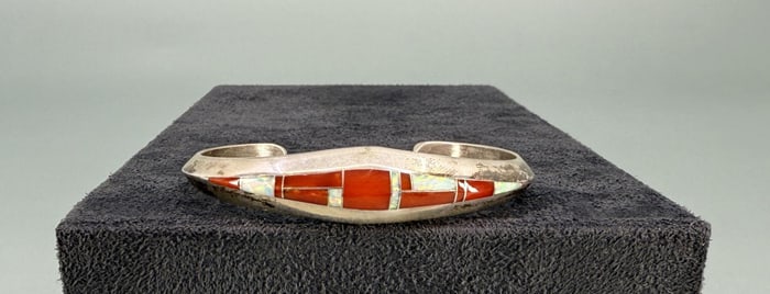 Randall Endito Navajo Sterling Inlaid Bracelet
