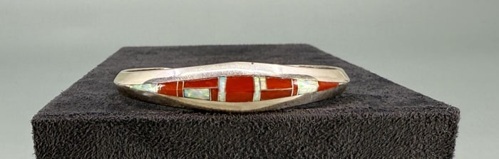 Randall Endito Navajo Sterling Inlaid Bracelet