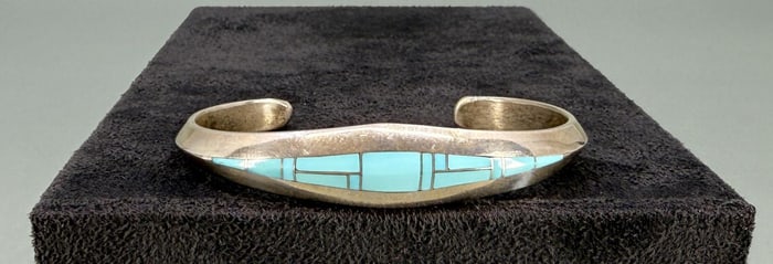 Randall Endito Navajo Sterling Inlaid Bracelet