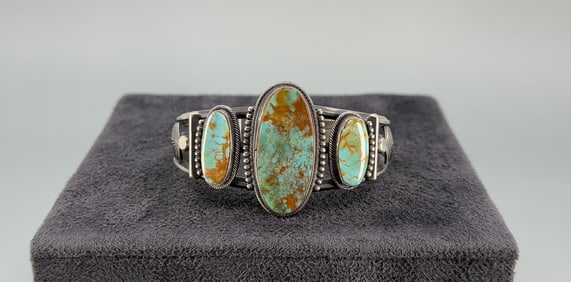Harry Morgan Navajo Sterling Turquoise Bracelet