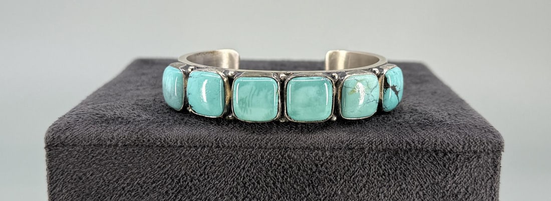 Kirk Smith Navajo Sterling Turquoise Bracelet (1 of 6)