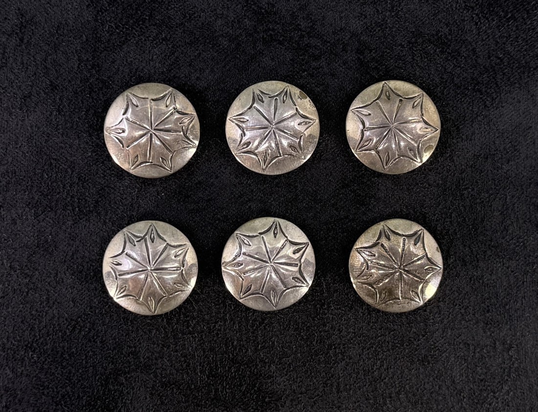 Navajo Sterling Silver Button Covers (1 of 4)