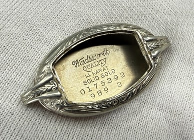 14k White Gold Watch Case