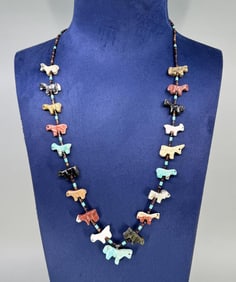 Zuni Heishi Fetish Necklace