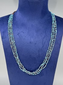 Santo Domingo Pueblo Turquoise Heishi Necklace