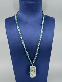 Navajo Sterling Silver Turquoise Necklace