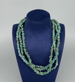 Navajo Three Stand Turquoise Necklace