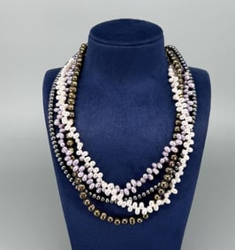 5 Strand Tahitian Pearl Necklace