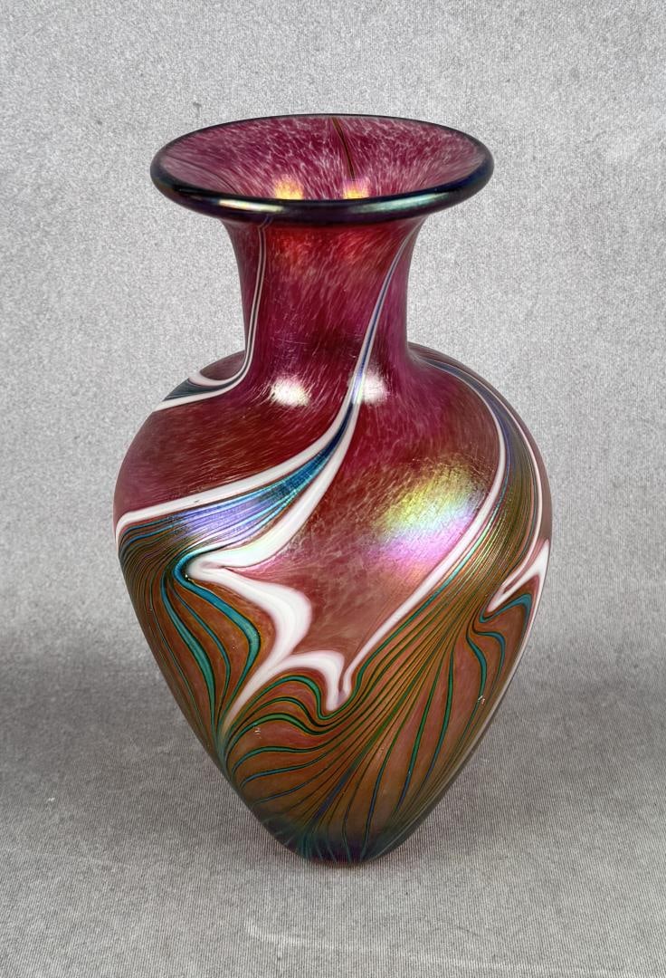 Robert Held Art Glass Iridescent Vase (1 of 7)