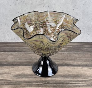 Rubi Art Glass Console Bowl