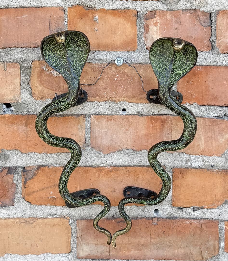 Brass King Cobra Door Pull Handles (1 of 7)