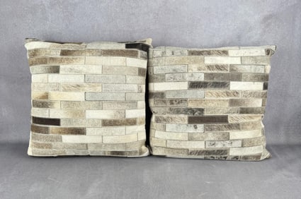 Cowboy Steerhide Hair On Pillows