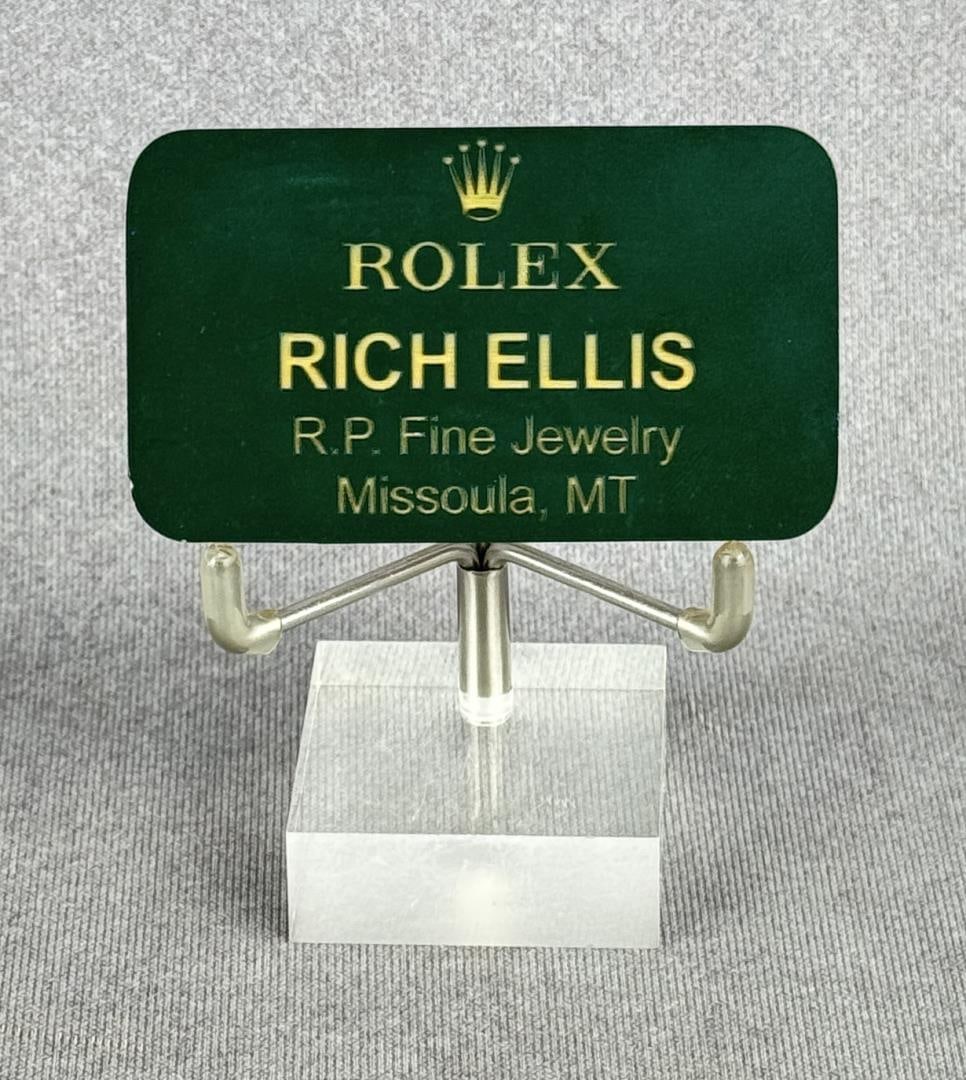 Rolex Authorized Dealer Employee Badge: 3" by 1 3/4"