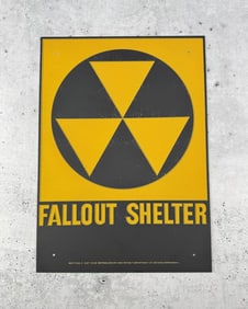 US Department of Defense Fallout Shelter Sign