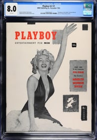 Playboy #1 December 1953 Marilyn Monroe CGC 8.0