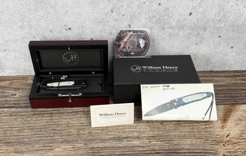William Henry B30 Custom Pocket Knife: New in box.