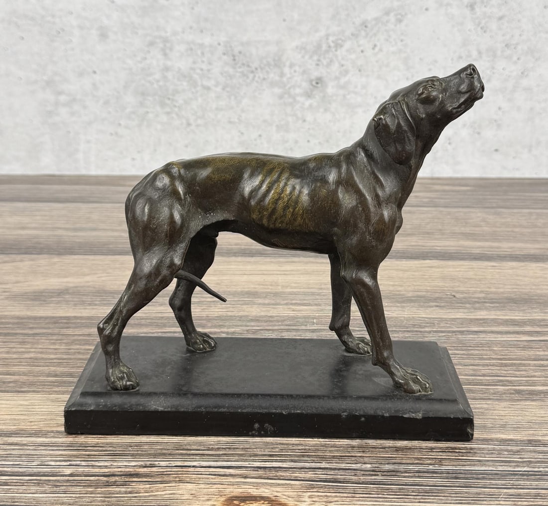 Ferdinand Pautrot Pointing Hunting Dog Bronze (1 of 5)