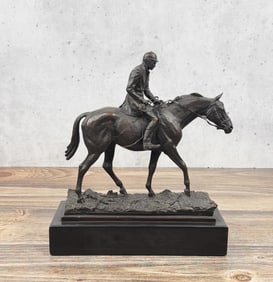 Marilyn Newmark Hacking Home Horse Bronze