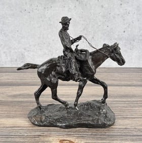 Charles M Russell Montana Will Rogers Bronze