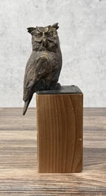 Bernard Franz Bubo the Owl Bronze