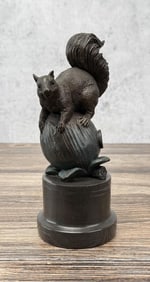 Bronze Squirrel on Flower