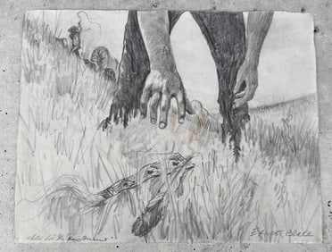 Ernest Berke The Hair Ornament Pencil Study