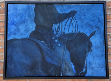 Duke Beardsley Midnight Cowboy Oil Painting