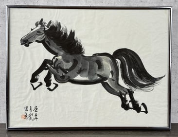 Chinese Watercolor Painting Style of Xu Beihong
