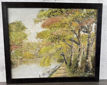 Greg Beecham Lyman Dam Oil Painting