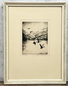 Hans Kleiber Coming In Etching