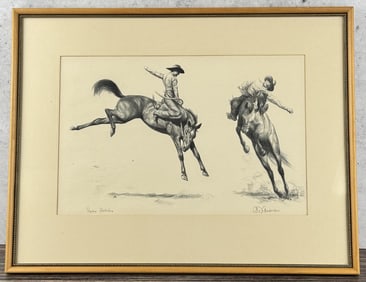 Clarence William Anderson Rodeo Sketches