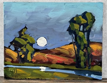 William Hawkins Arizona Oil on Board Painting