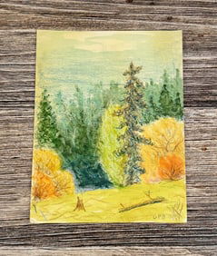 Glen Payton Bankson Washington Watercolor Painting