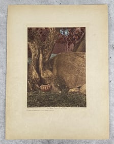 Edward Curtis Photogravure A Gem of Basketry