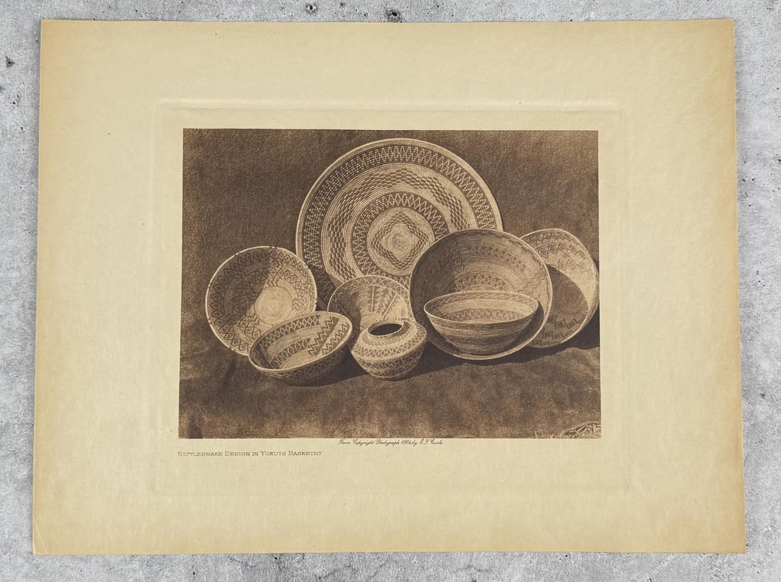 Edward Curtis Photogravure Rattlesnake Design (1 of 3)