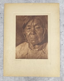 Edward Curtis Photogravure A Wailaki Woman